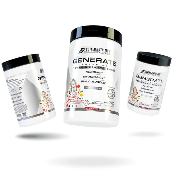 JAY CUTLER GENERATE AMINO MATRIX 321 GR. (11.3 OZ) 30 SERV. / SOUR RAINBOW CANDY