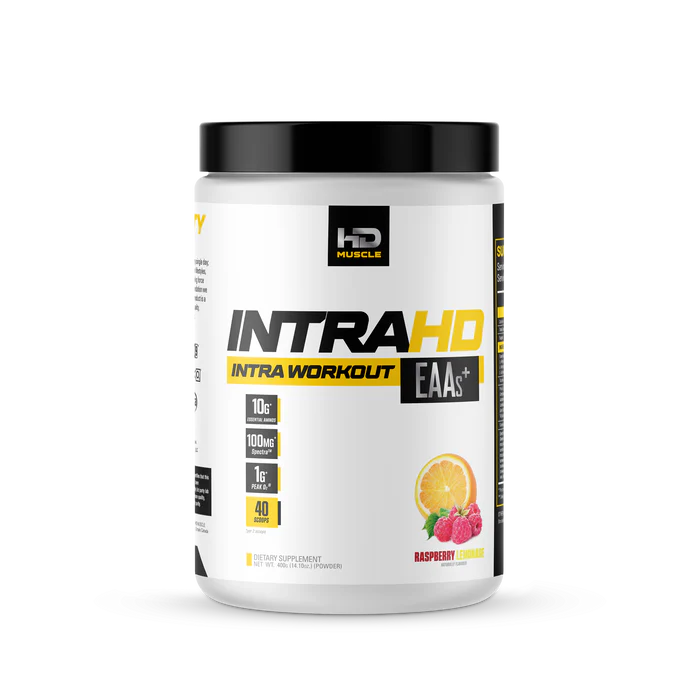 HD MUSCLE INTRAHD 400 GR. (14OZ) 40/120 SERV. / RASPBERRY LEMONADE
