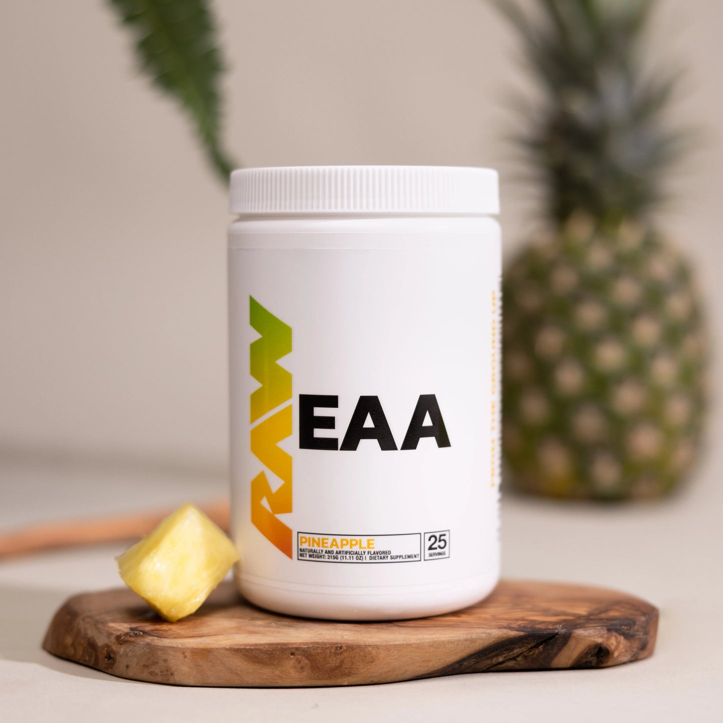 RAW EAA ESSENTIAL AMINO ACIDS 315 GR. 25 SERV. / PINEAPPLE