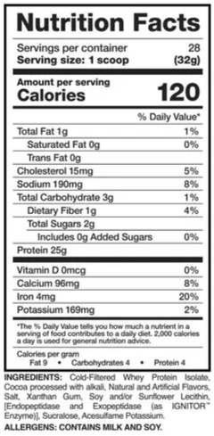EVOGEN ISOJECT 4 LB. 57 SERV. / COOKIES AND CREAM