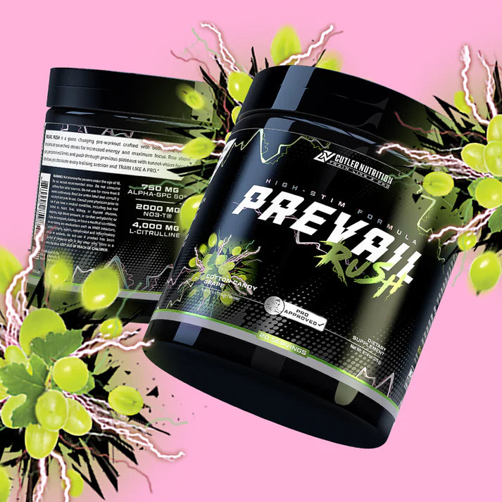 JAY CUTLER PREVAIL RUSH 276 GR. 20 SERV. / COTTON CANDY GRAPE