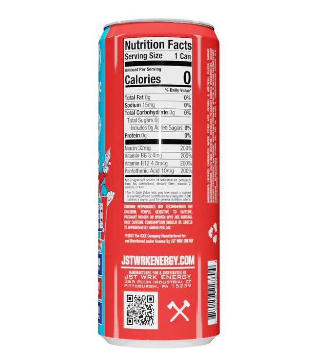 JST WRK ENERGY 12 PACK / ICEE® CHERRY