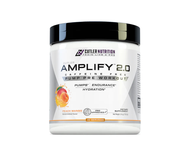 JAY CUTLER AMPLIFY 2.0 216 GR. (7.62OZ) 40 SERV. / PEACH MANGO