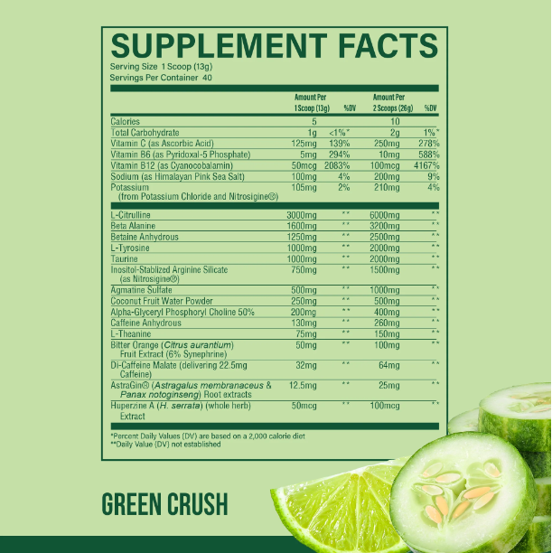 RAW CBUM THAVAGE PRE 40 SERV. / GREEN CRUSH