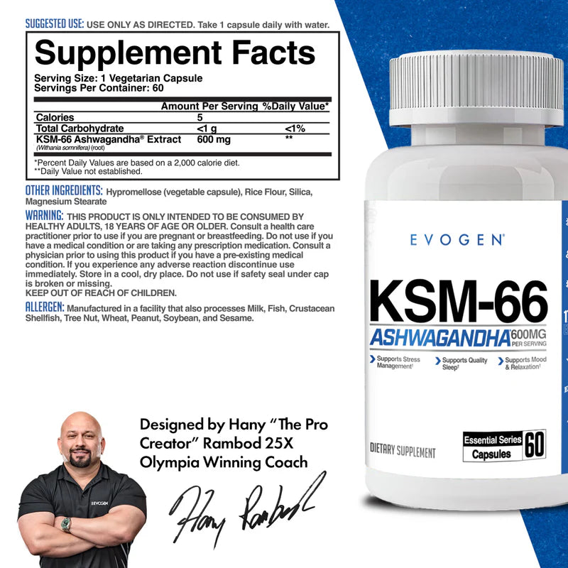 Evogen KSM-66 Ashwagandha.