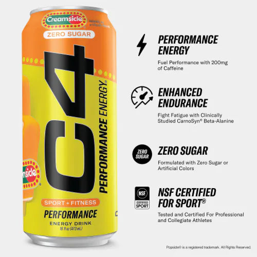 C4 Performance Energy® X Popsicle® Creamsicle 473ml