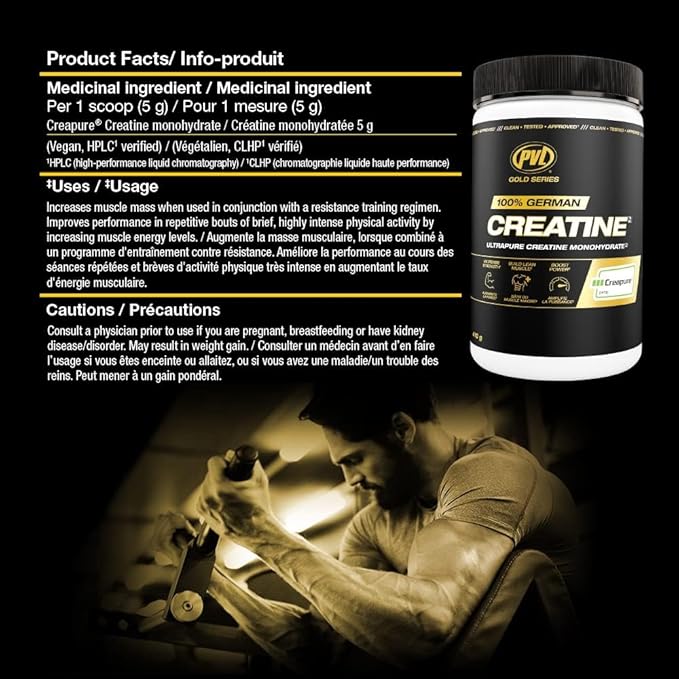 PVL Creapure Creatine Unflavored 48 Serv.