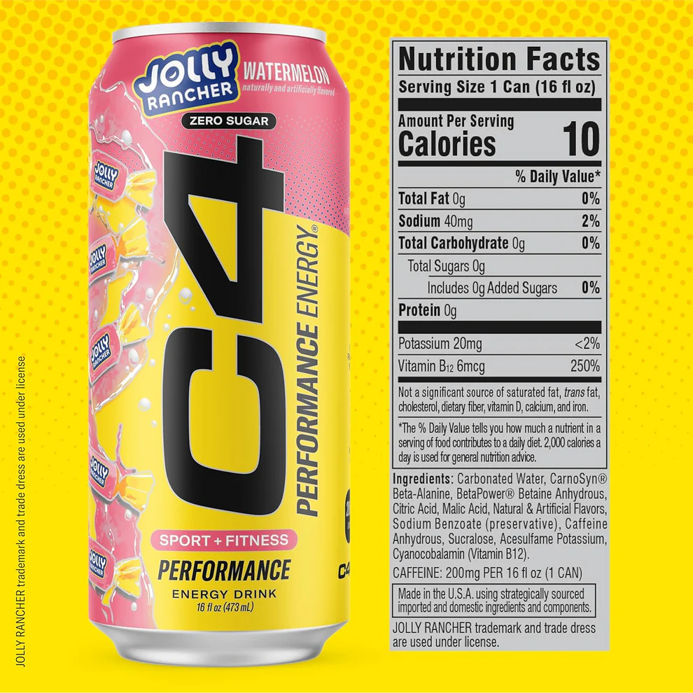 C4 Performance Energy® x JOLLY RANCHER Watermelon 473 ml