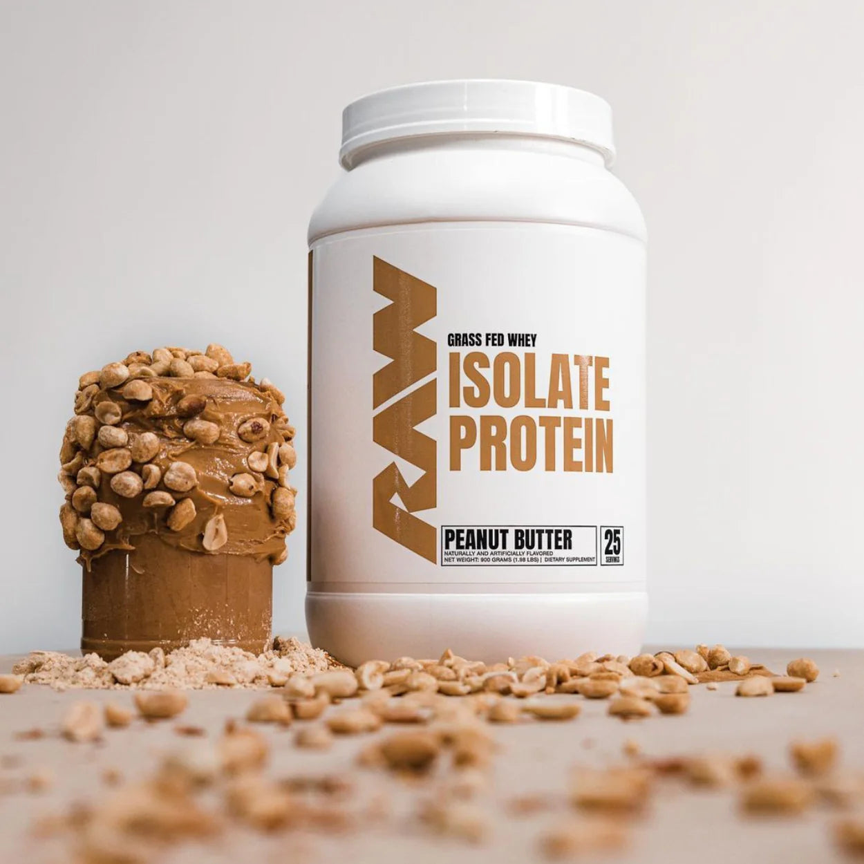 RAW PROTEIN 900 GR. 25 SERV. / PEANUT BUTTER