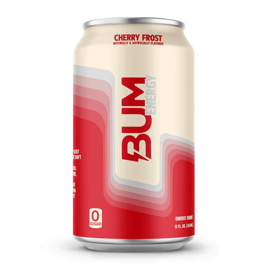 RAW BUM ENERGY RTD 12 PACK / CHERRY FROST