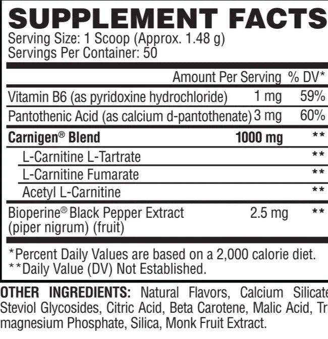 EVOGEN CARNIGEN 50 SERV. / NATURAL MANDARIN ORANGE