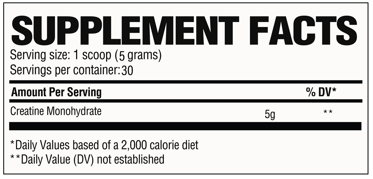 RAW CREATINE 150 GR. 30 SERV. UNFLAVORED