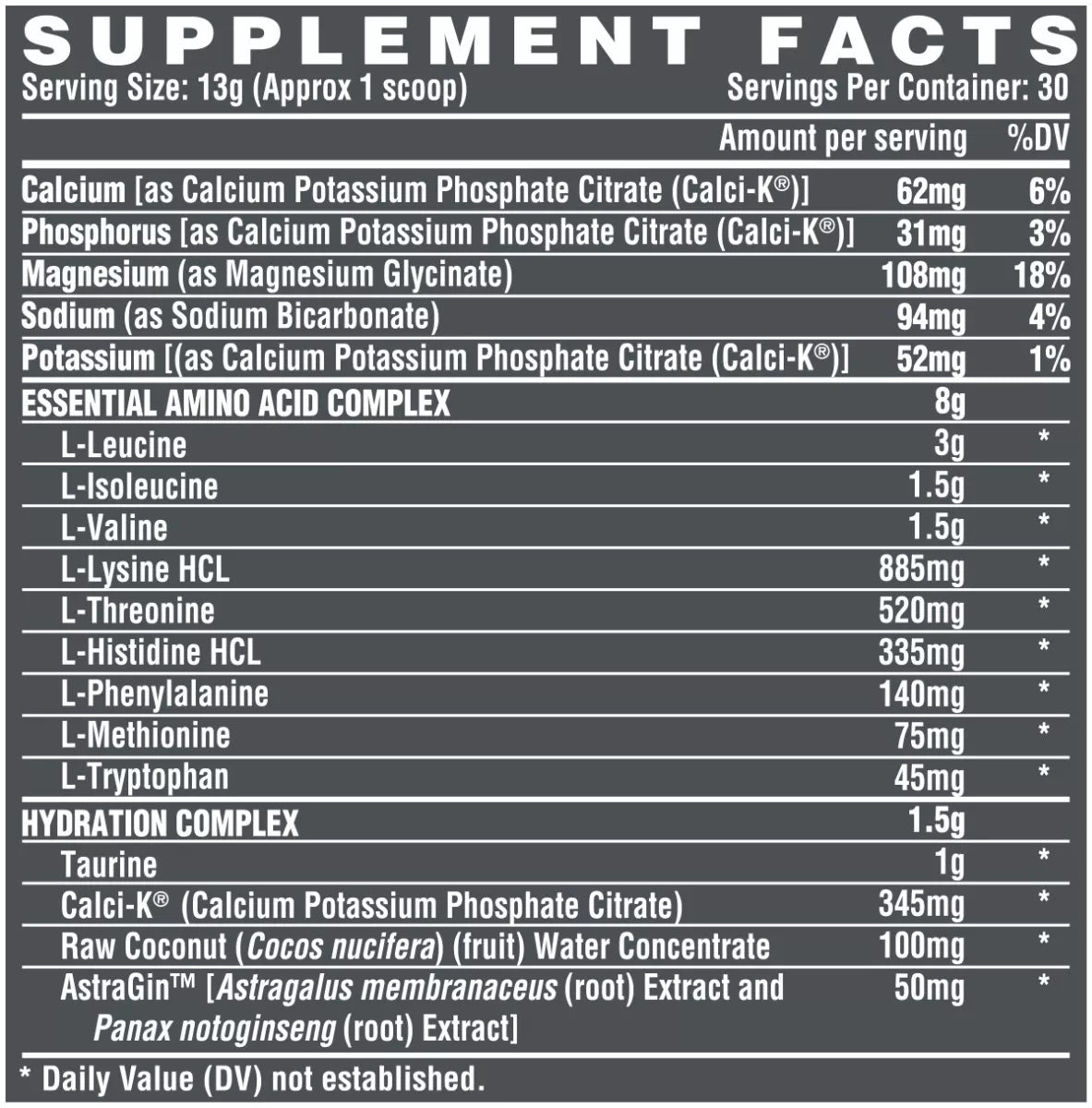 NUTREX EAA HYDRATION REFUEL BUILD 390 GR. 30 SERV. / BLOOD ORANGE