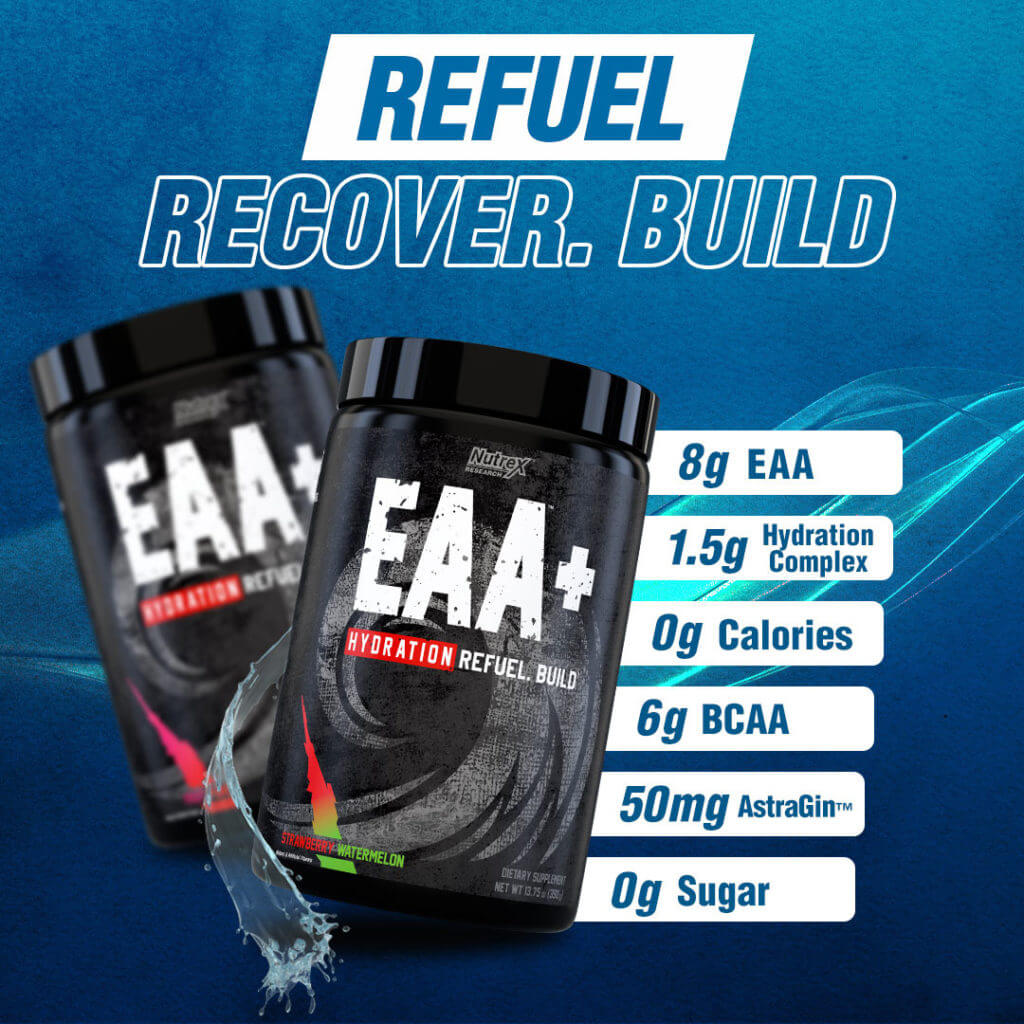 NUTREX EAA HYDRATION REFUEL BUILD 390 GR. 30 SERV. / BLUBERRY LEMONADE