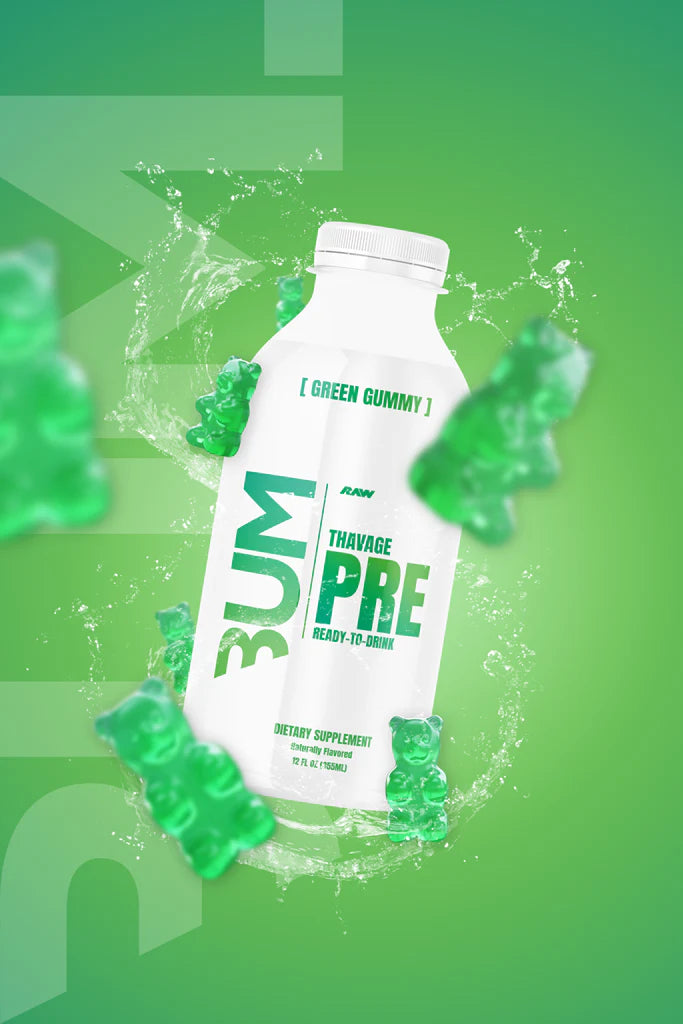 RAW THAVAGE RTD 355ML. 12 PACK / GREEN GUMMY