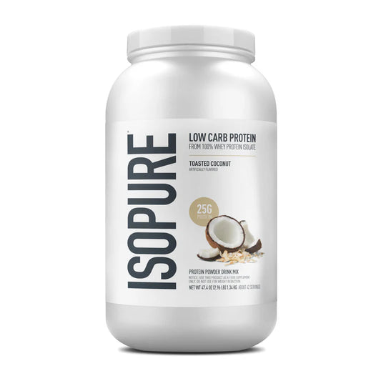Isopure Proteína Baja en Carbohidratos-Toasted Coconut 3lb Aprox. 43 Servicios