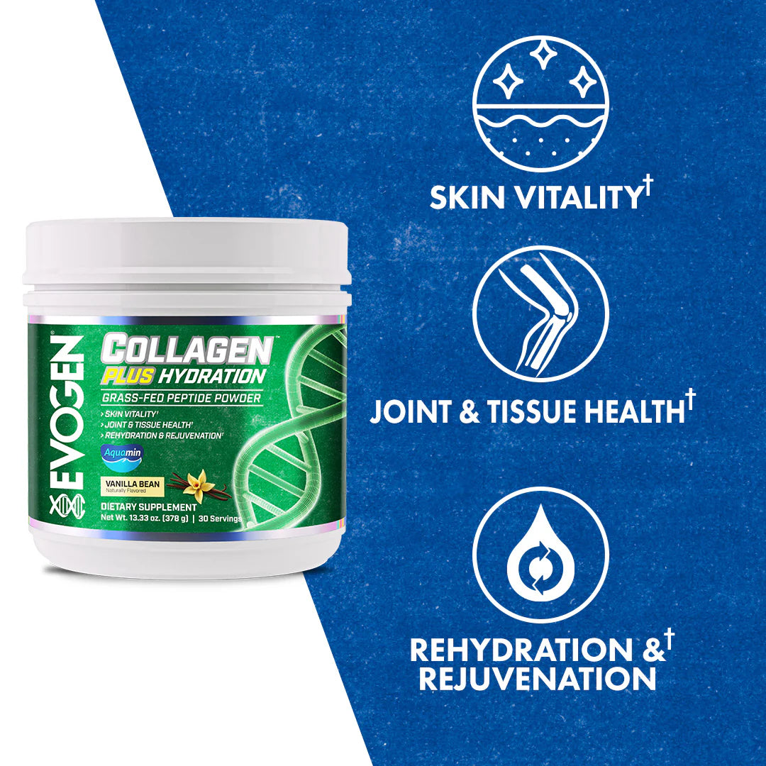 EVOGEN COLLAGEN PLUS HYDRATION 30 SERV. / VANILA BEAN