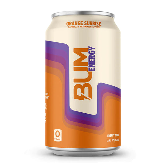 RAW BUM ENERGY RTD 12 PACK / ORANGE SUNRISE