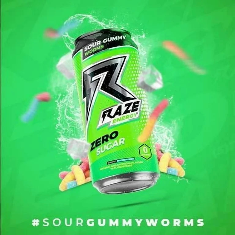 Raze Energy Sour Gummy 473 ml
