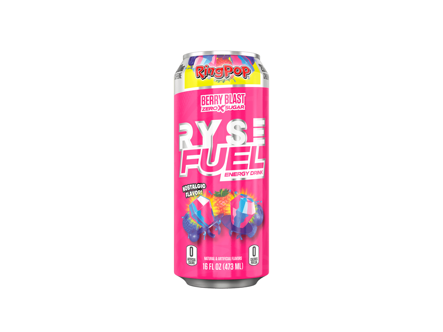RYSE FUEL ENERGY DRINK 16OZ 12 PACK / RING POP BERRY BLAST