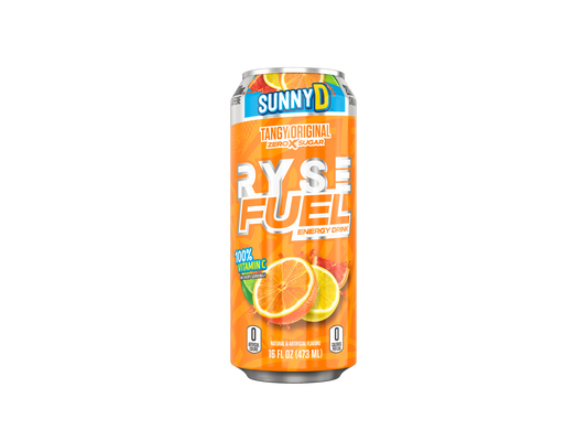 RYSE FUEL ENERGY DRINK 16OZ 12 PACK / SUNNY D TANGY ORIGINAL