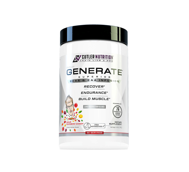 JAY CUTLER GENERATE AMINO MATRIX 321 GR. (11.3 OZ) 30 SERV. / SOUR RAINBOW CANDY