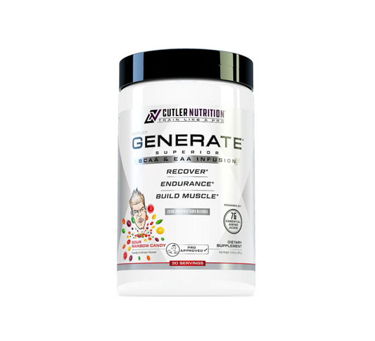 JAY CUTLER GENERATE AMINO MATRIX 321 GR. (11.3 OZ) 30 SERV. / SOUR RAINBOW CANDY