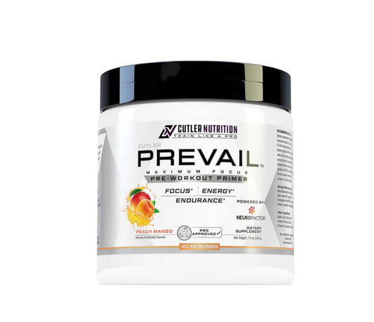 JAY CUTLER PREVAIL PRE-WORKOUT 224 GR. 40 SERV. / PEACH MANGO