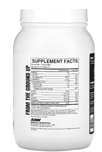 RAW PROTEIN 900 GR. 25 SERV. / COOKIES AND CREAM