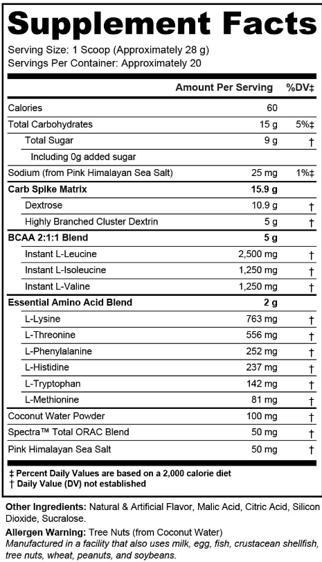 JAY CUTLER REPAIR POST-WORKOUT 560 GR. 20 SERV. / PEACH MANGO