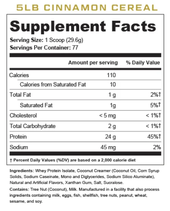 JAY CUTLER TOTAL ISO PROTEIN POWDER 5 LB. / MARSHMELOW RICE