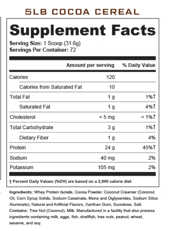 JAY CUTLER TOTAL ISO PROTEIN POWDER 5 LB. / COCOA