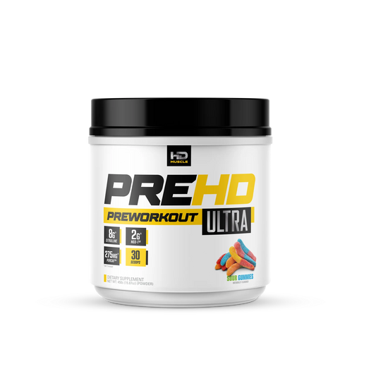 HD MUSCLE PREHD ULTRA 510 GR. (18OZ) 30/15 SERV. / SOUR GUMMIES
