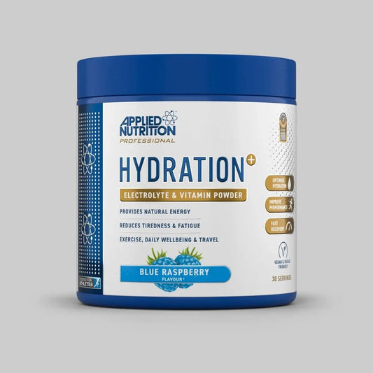 Applied Nutrition Hydration+ Complete Electrolyte & Vitamin Powder-Blue Raspberry 30 Serv.