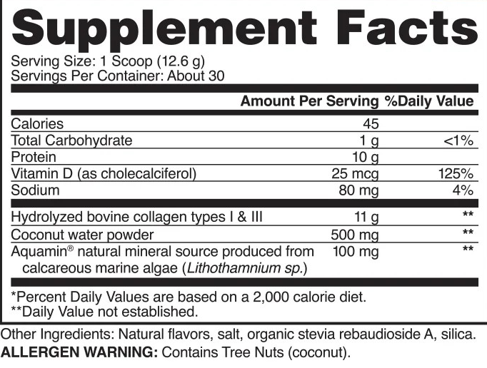 EVOGEN COLLAGEN PLUS HYDRATION 30 SERV. / VANILA BEAN