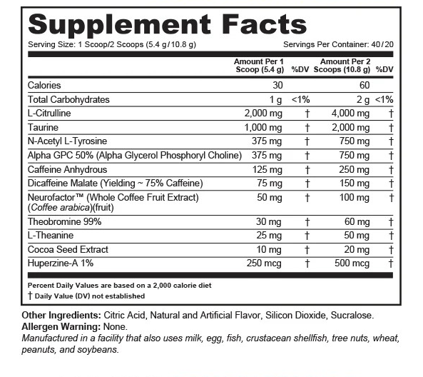 JAY CUTLER PREVAIL PRE-WORKOUT 218 GR. 40 SERV. / RAINBOW FREEZE
