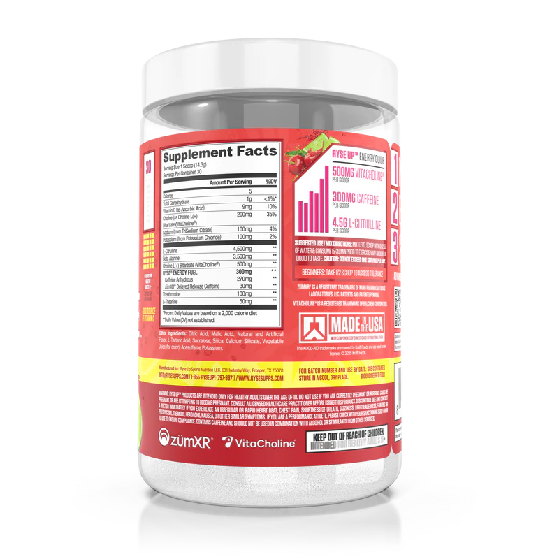 Ryse Loaded Pre Kool-Aid Cherry Limeade 30 Serv.